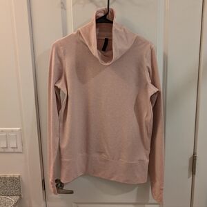 Pink GAIAM Cowl Neck Long Sleeve